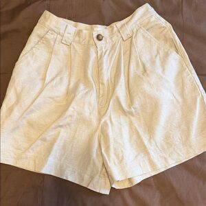 GAP Vintage 90s Women's High Waist 100% Linen Shorts